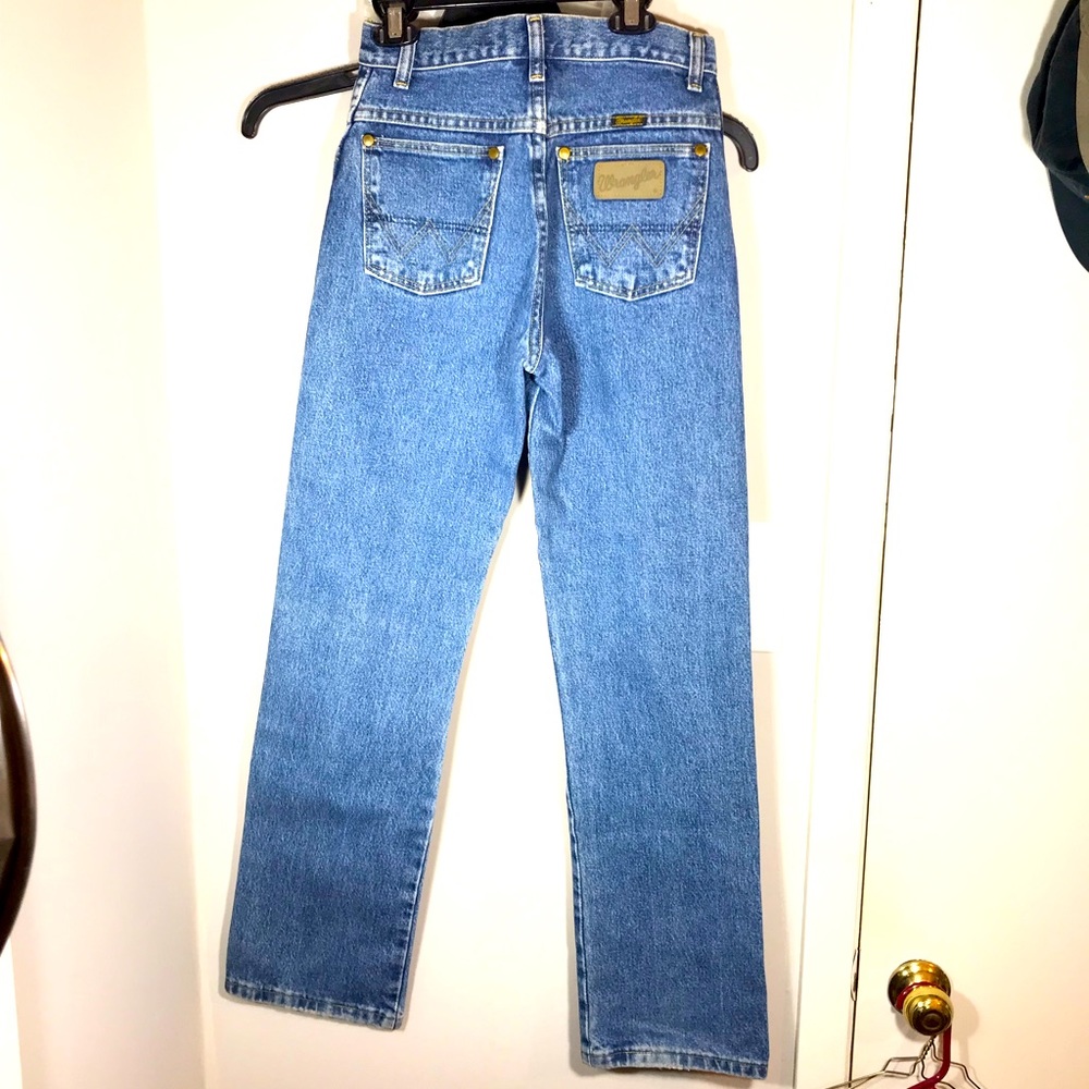 Gearge Strait wrangler original fit cowboy cut size 16 slim 26x30 adjustable wai